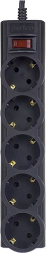Сетевой фильтр Perfeo PowerX PF_A4716 (3 м, черный)