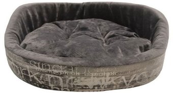 Лежак Homepet Plush №3 84193 (57x45x20см, графит)