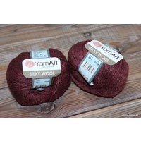 Пряжа для вязания Yarnart Silky Wool 344 25 г 190 м (винный)