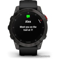 Умные часы Garmin Epix Sapphire Gen 2 (черный титан/черный)