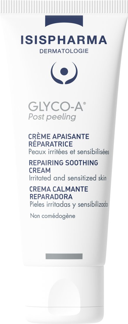 ISISPHARMA GLYCO-A Post Peeling Крем-постпилинг успокаивающий восстанавливающий для раздраженной и чувствительной кожи 40 мл