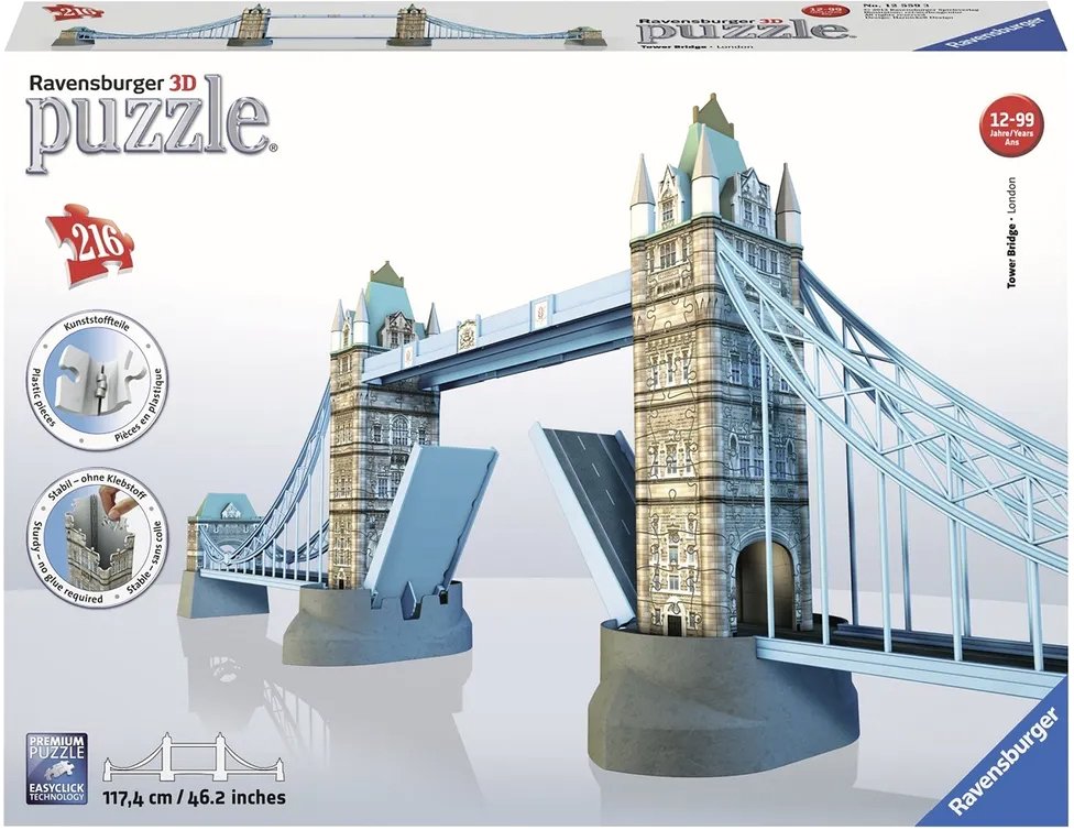 

3Д-пазл Ravensburger Тауэрский мост в Лондоне 12559 (216 эл)