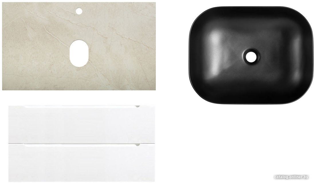 BelBagno Тумба с умывальником Etna 80 ETNA80BL-KEPMCO-1302H316-SET