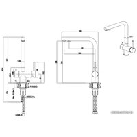 Смеситель ZorG Matto (черный опал)