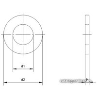 Шайба ЕКТ М5 Усиленная DIN9021 BM001694 (200шт, цинк)