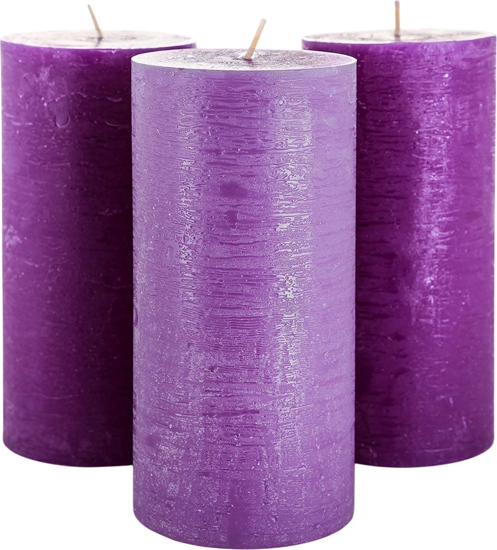 

Набор свечей Мелт 150 мм (3 шт, темно-фиолетовый)