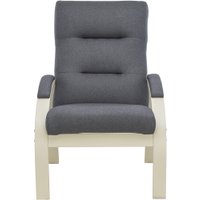 Интерьерное кресло Импэкс Leset Лион (слоновая кость/малмо 95/серый)