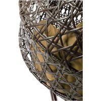 Подвесное кресло M-Group Для двоих Люкс 11510201 (коричневый ротанг/бежевая подушка)