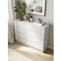 Комод Горизонт Нео 1050 4 ящика (белый)