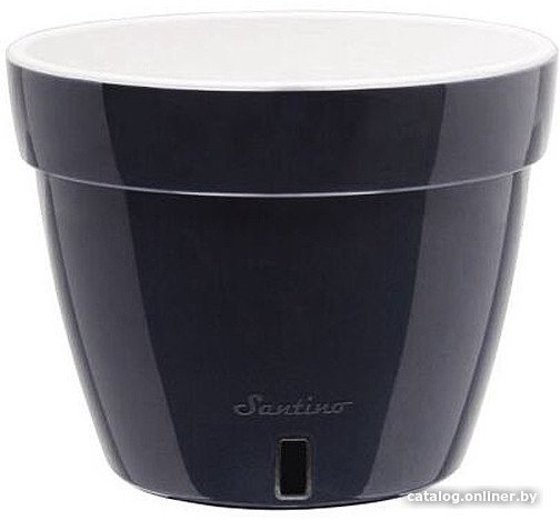 Вазон Santino Asti 18 л AST180ANT/WHT (антрацит/белый)
