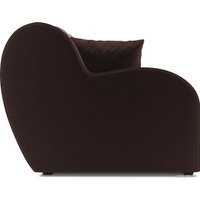 Диван Мебель-АРС Аккордеон Барон (жаккард/микровелюр, цветы/коричневый)