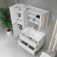  Lauter Тумба под умывальник Mia 80 (белый глянец) в Барановичах