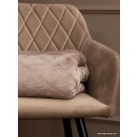 Плед Tex Republic Elite Клетка Фланель Евро 93382 (коричневый)