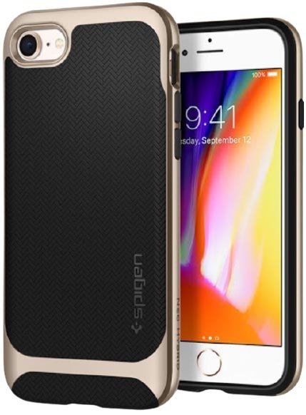 

Чехол для телефона Spigen Neo Hybrid для Apple iPhone 7/8 (черный/золотой)
