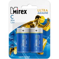 Батарейка Mirex LR14 C Алкалайн 2 шт 23702-LR14-E2