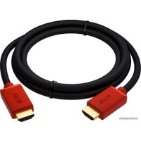 Кабель Greenconnect Russia GCR-HM451-2.0m HDMI - HDMI (2 м, красный\черный)