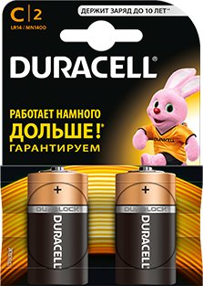 Батарейка DURACELL C 2 шт.