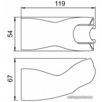 Держатель душевой лейки IDDIS 050CP00I53