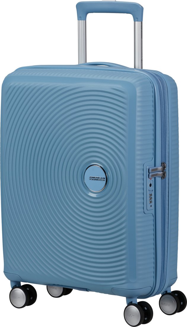 

Чемодан-спиннер American Tourister SoundBox Sea Shimmer 55 см