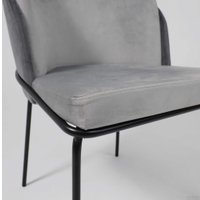 Стул AksHome Oswald (серый велюр HLR-21/светло-серый велюр HLR-19/черный)