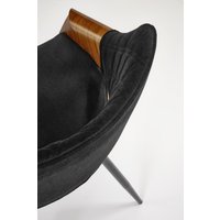 Стул с подлокотниками Halmar K586 (черный/орех)