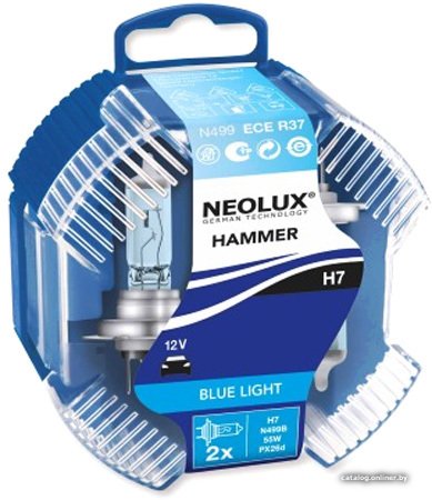 Галогенная лампа Neolux H7 Blue Light 2шт [N499B-DUOBOX]