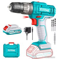 Дрель-шуруповерт Total TIDLI1228 (с 1-м АКБ, кейс, оснастка)