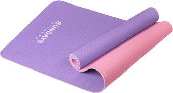 Коврик Sundays Fitness LKEM-3039B 5 мм (фиолетовый/розовый)