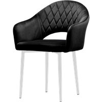 Стул Памир София F90 Поворотный (черный/белая опора)