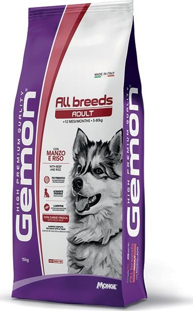 Сухой корм для собак Gemon All Breeds Adult Beef and Rice 20 кг