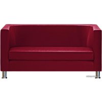 Диван Brioli Клос двухместный (экокожа, L16 вишневый)