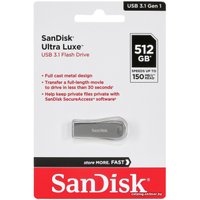 USB Flash SanDisk Ultra Luxe USB 3.1 512GB SDCZ74-512G-G46