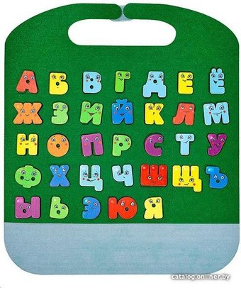 Развивающая игра Smile Decor Забавные буквы Коврик-игралка в дорогу Ф903