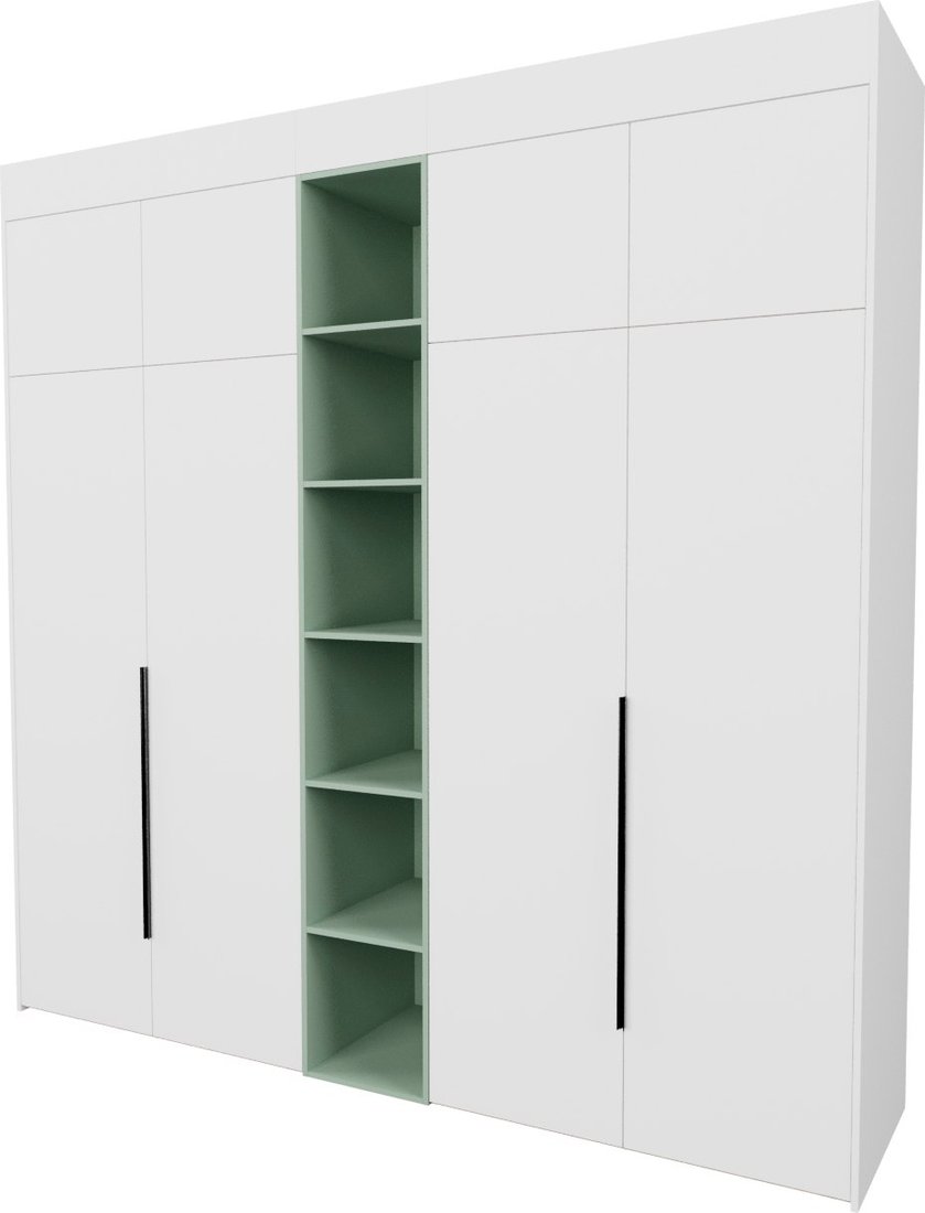 

Шкаф распашной Рэйгрупп Рэй S245-В11-3-EBZ В11-3 (дуб элисон/белый премиум/зеленый самшит)