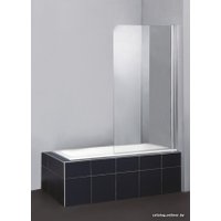 Стеклянная шторка для ванны BelBagno SELA-V-1-80/140-CH-CR-R