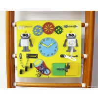 Детский спортивный комплекс Kampfer Helena Ceiling Busyboard (стандарт, классический/бизиборд желтый)