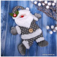 Елочная игрушка Серпантин Дед Мороз озорной (серый) 196-642