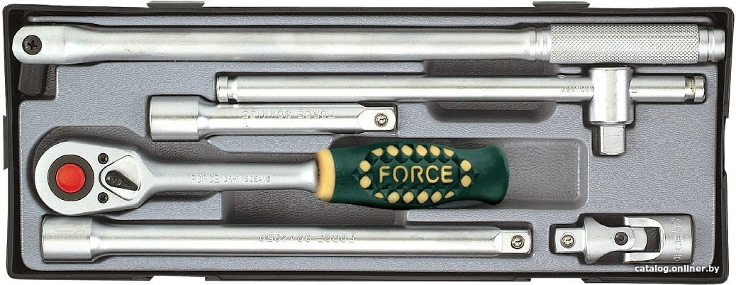 Набор трещотка с удлинителями Force T40612 (6 предметов)