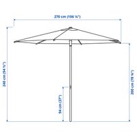 Садовый зонт Ikea Hogon 50581237