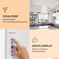 Кухонная вытяжка Klarstein Barett island (белый)