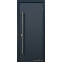 Металлическая дверь Стальная Линия Хаски Pro с ручкой-рейлингом (антрацит)