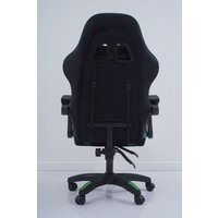 Игровое (геймерское) кресло Calviano 1584 (велюр, черный/зеленый)