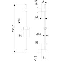 Душевая штанга Voda VSR21