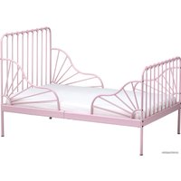 Растущая кровать Ikea Миннен 200x80 (светло-розовый, раздвижная) 394.188.13