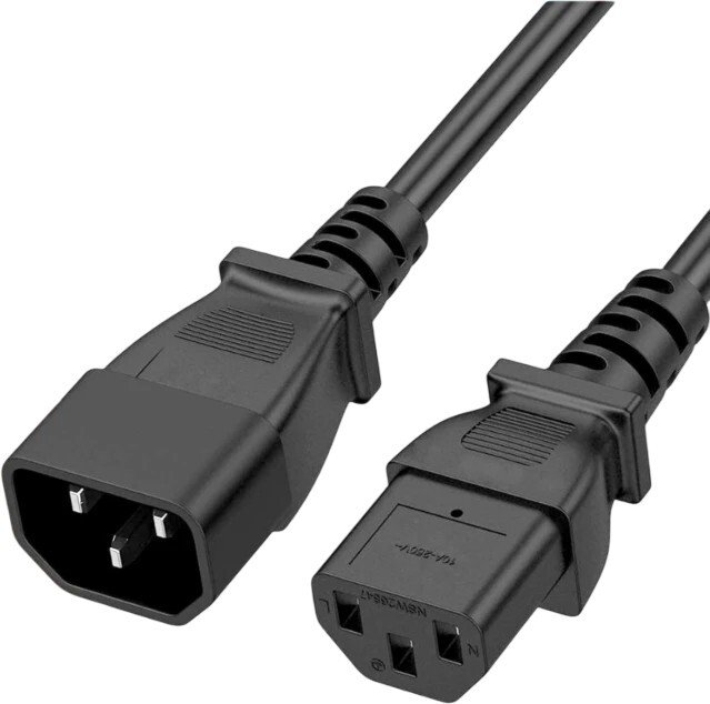 

Кабель 5bites PC110-18A IEC320-C13 - IEC320-C14 (1.8 м, черный)