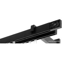 Карниз для штор Lm Decor Флэт профиль Лайн Грид (черный матовый, 3м, 2 ряда)