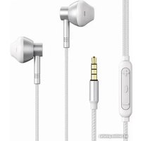 Наушники Remax RM-201 (белый/серебристый)