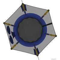 Батут Unix Line 4.6 ft Elephant