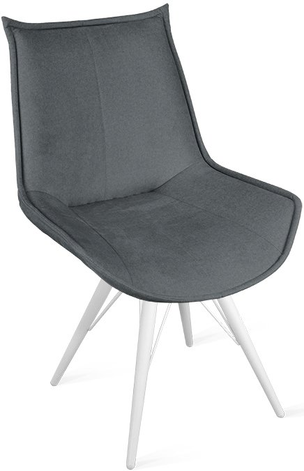 

Стул Трия Тейлор К3 исп.2 (белый матовый/микровелюр Jercy Graphite)