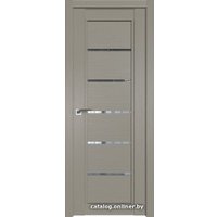 Межкомнатная дверь ProfilDoors 2.76XN R 60х200 (стоун, стекло прозрачное)